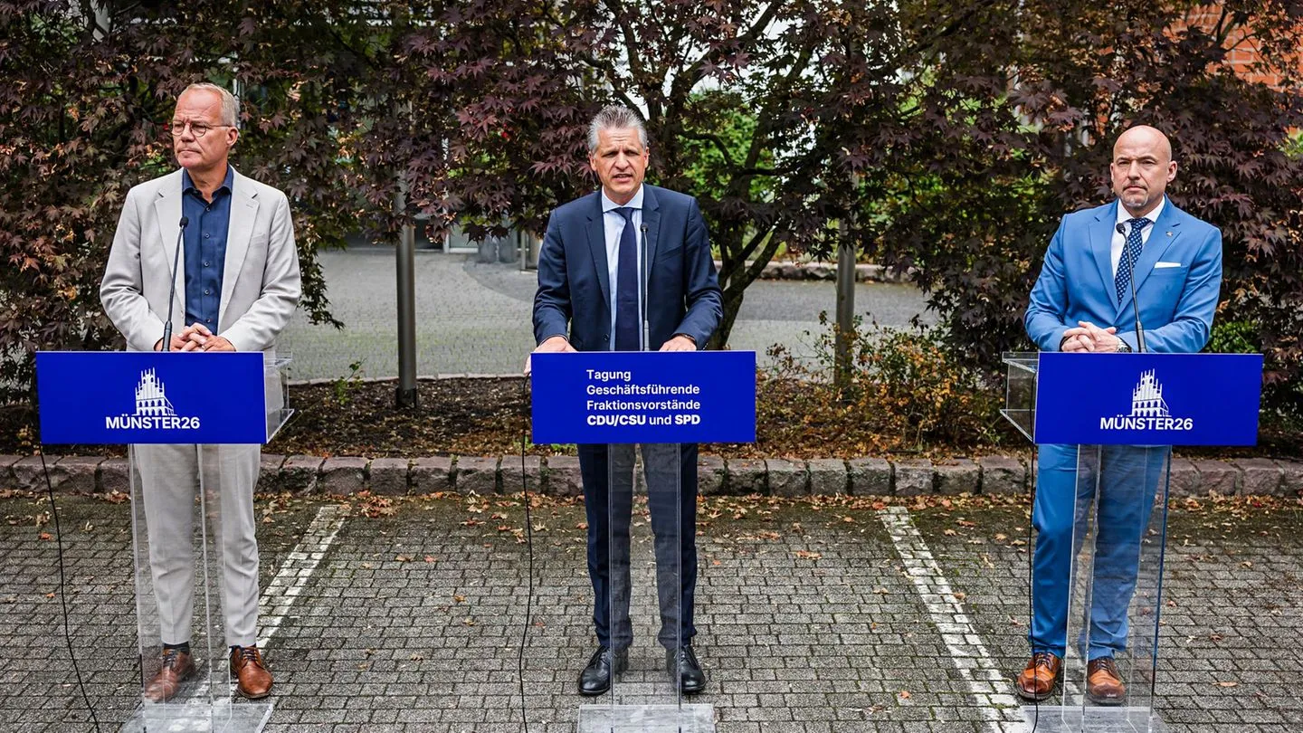 Koalitionstreffen in Münster: Union und SPD legen Fahrplan für Reformpaket bis Jahresende vor