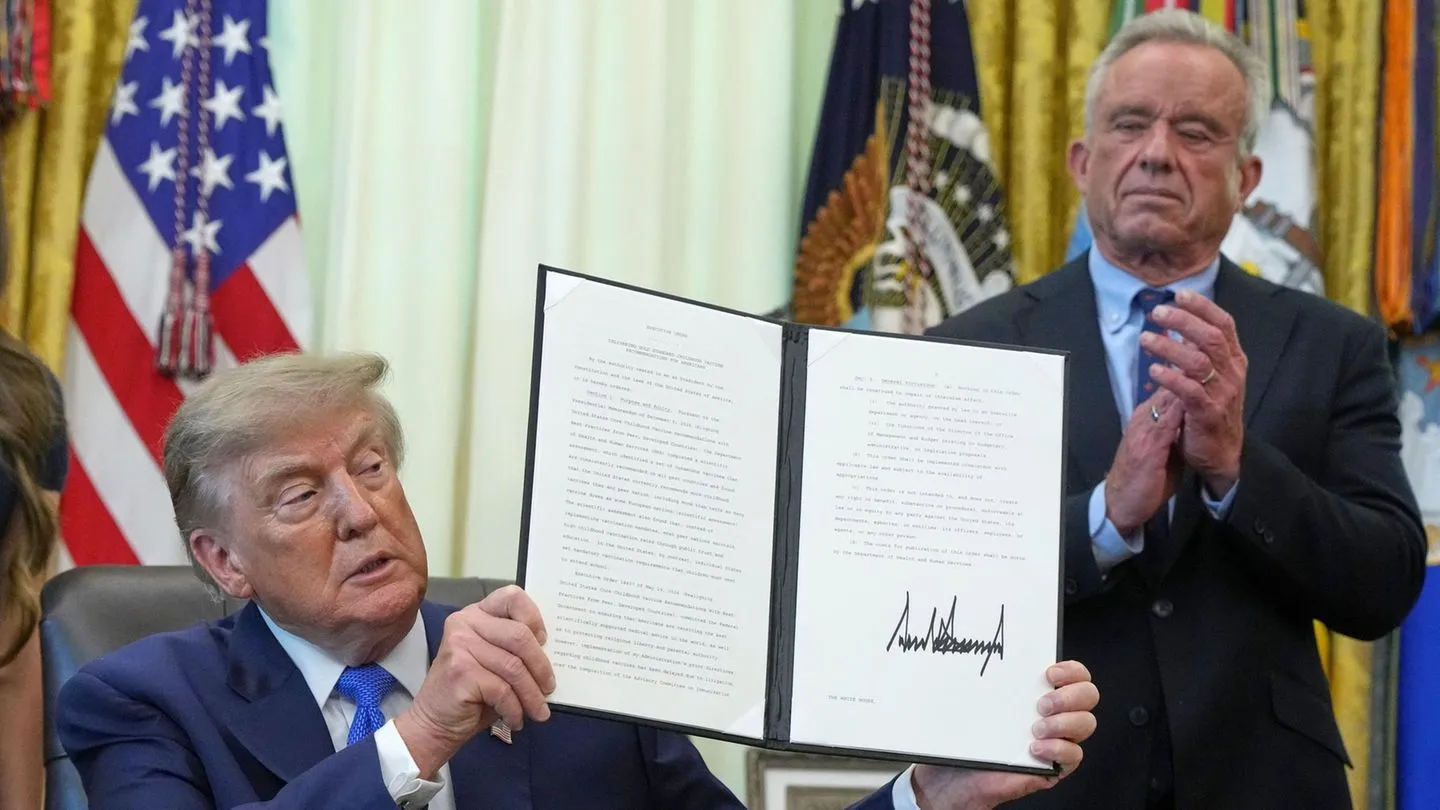 US-Gesundheitspolitik: Präsident Trump kürzt zentrale Impfempfehlungen für Kinder per Dekret