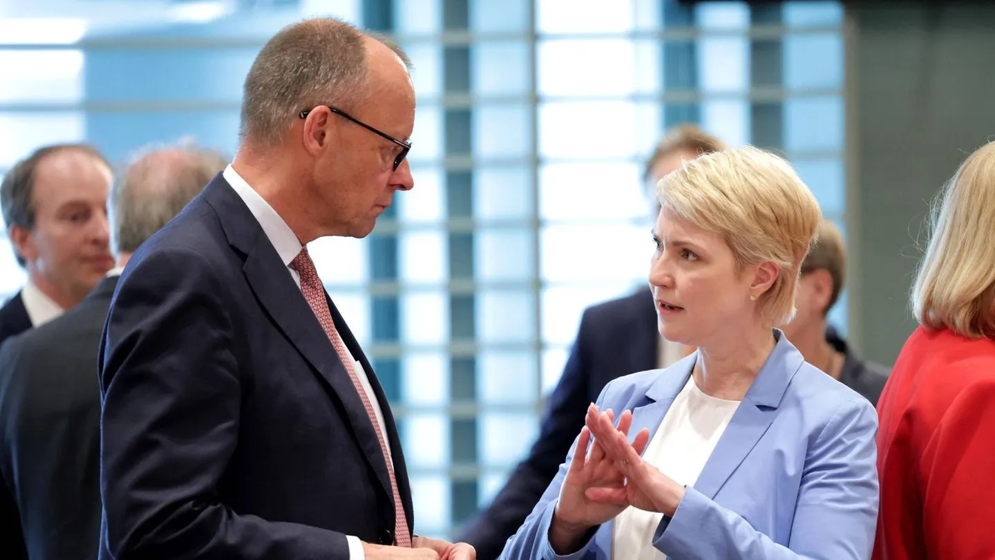 Politischer Eklat im Kanzleramt: Merz gerät mit Schwesig aneinander