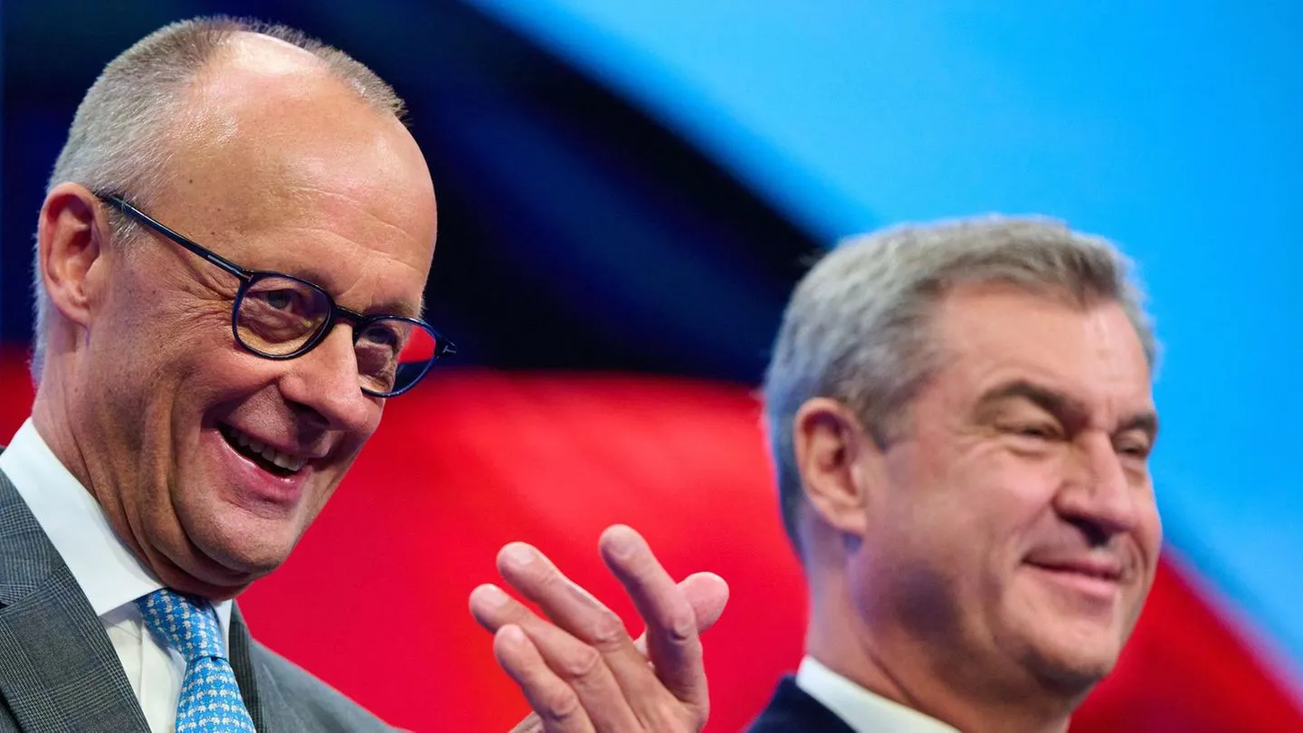 CSU-Parteitag: Merz scherzt über Söder mit einem Liebeslied